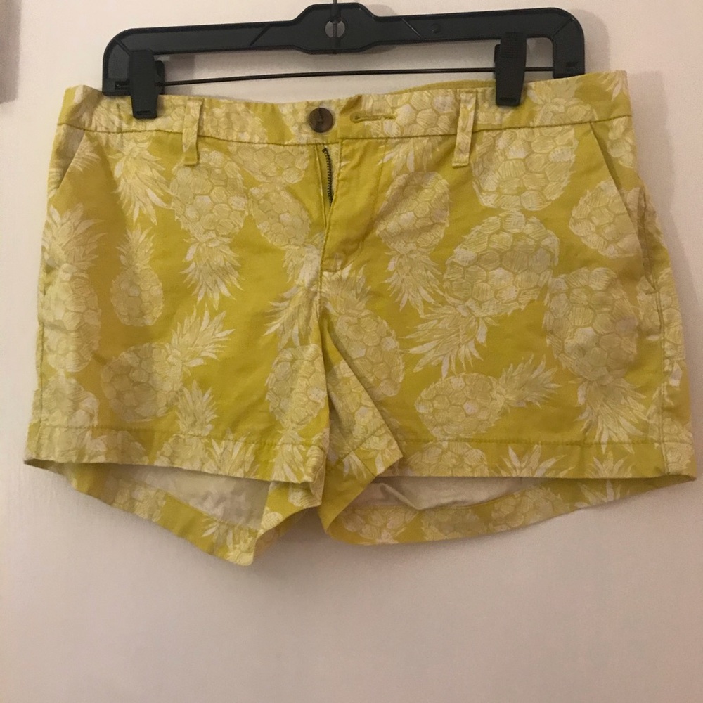 Yellow pineapple shorts